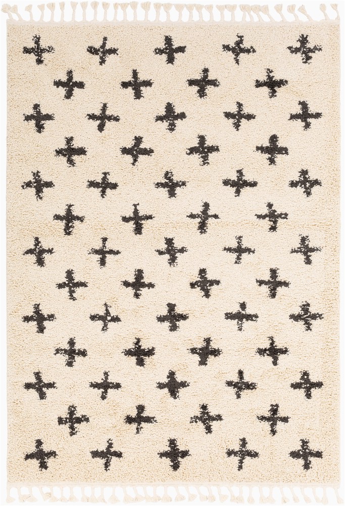 surya berber shag bohemian area rug 7 ft 10 in x 10 ft 3 in rectangular ivory