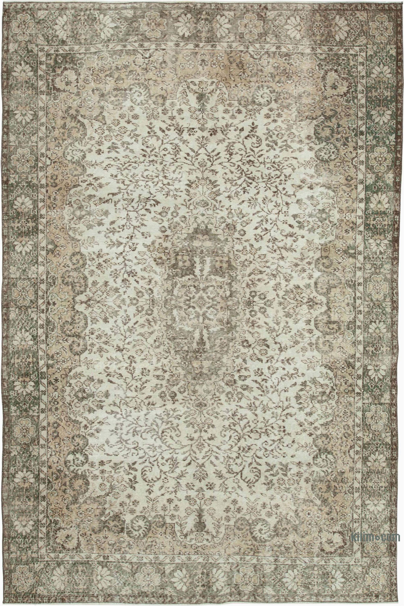 k vintage turkish hand knotted area rug