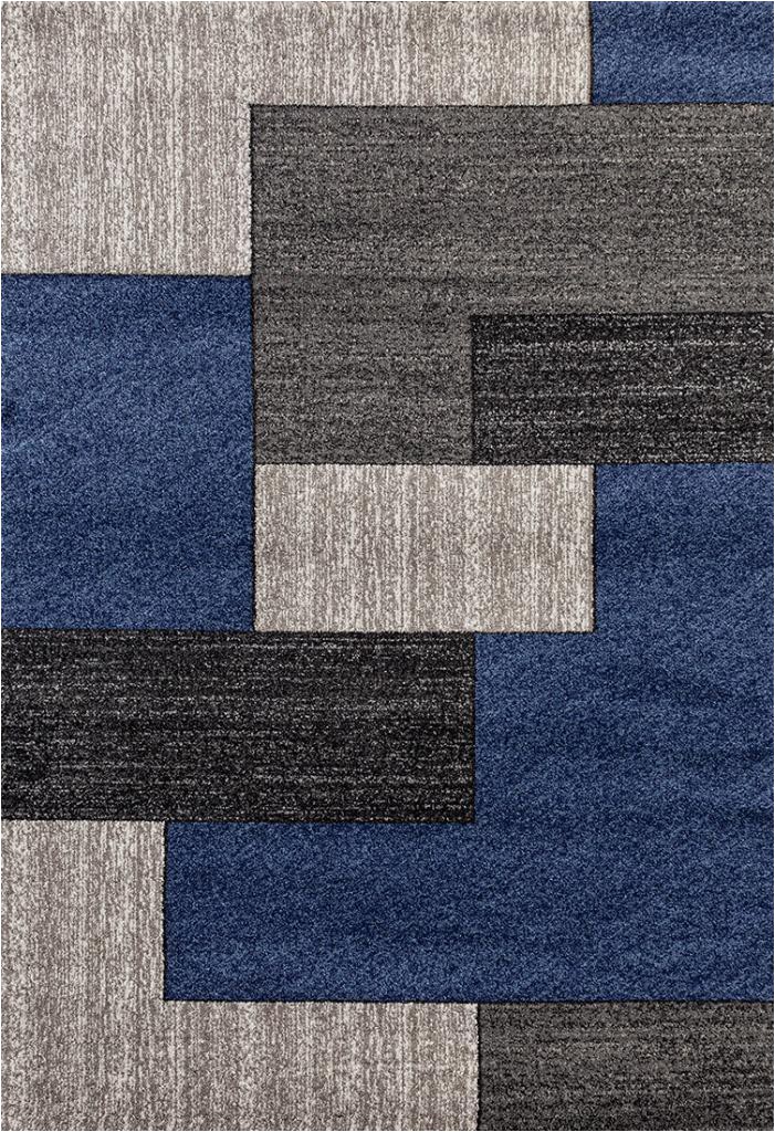 persian rugs 3322 dark blue modern abstract area rug