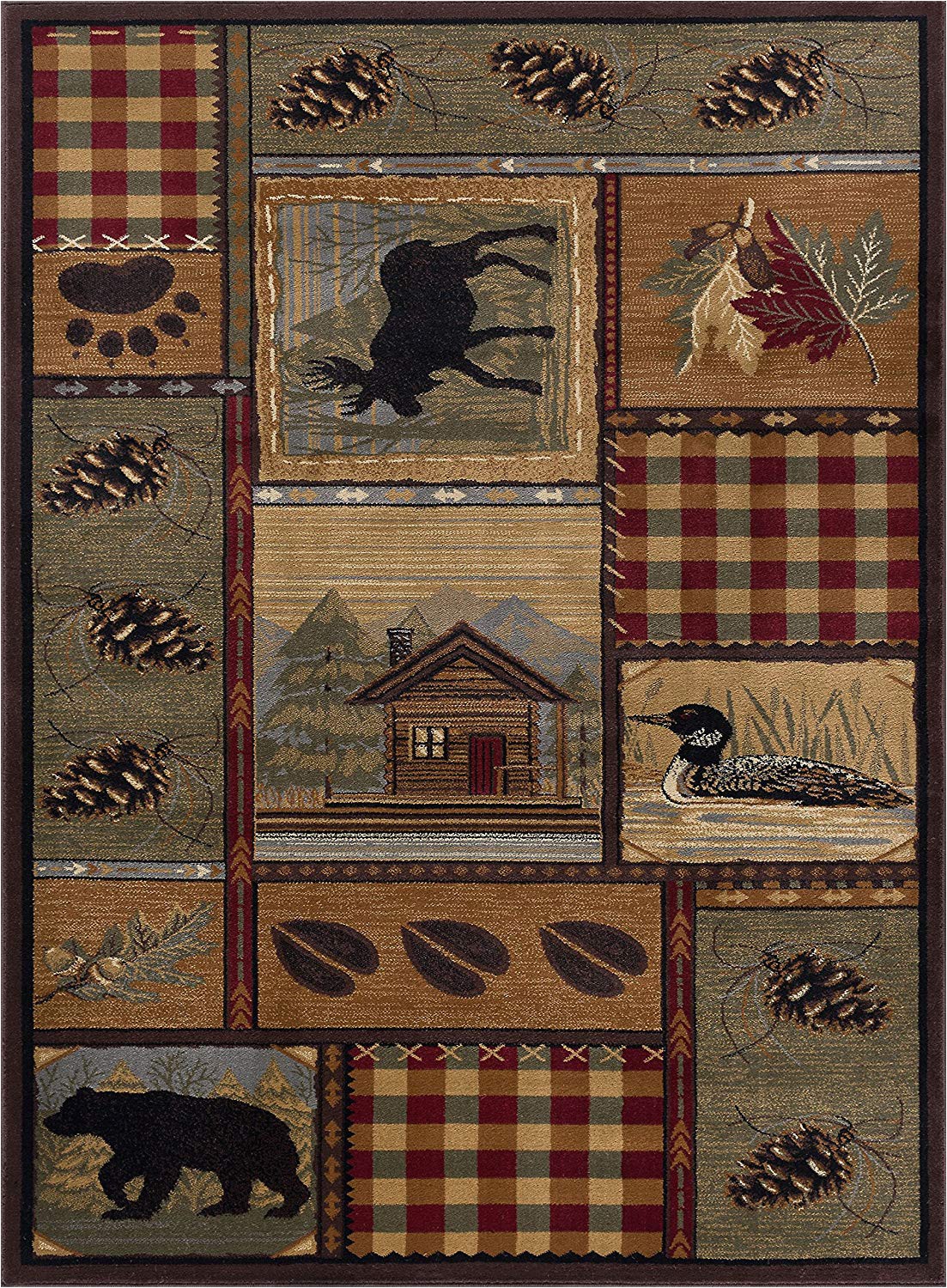 northwoods wildlife rug