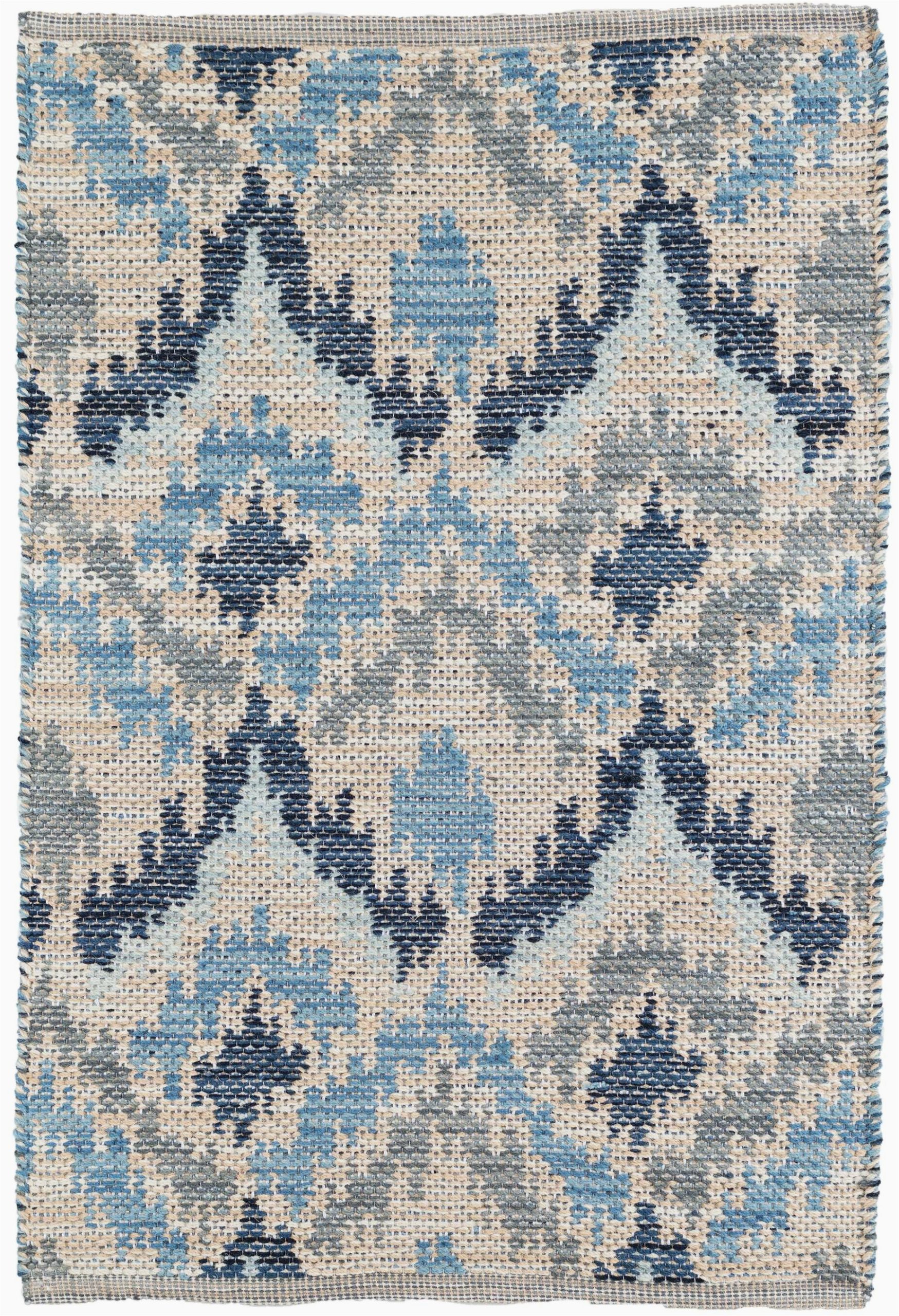 medina ikat handmade flatweave bluegraycream area rug