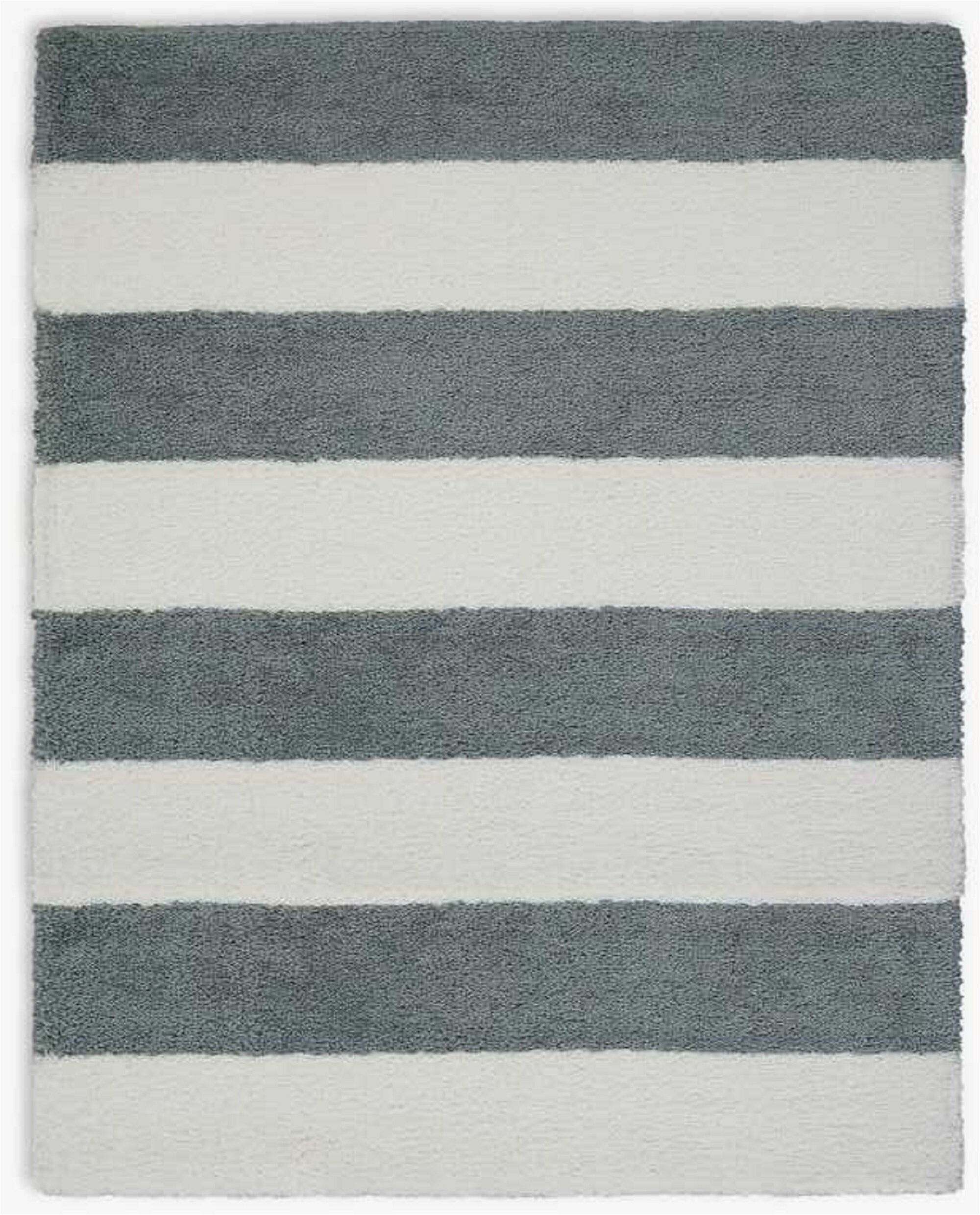 chicago striped handmade shag whitegrey area rug