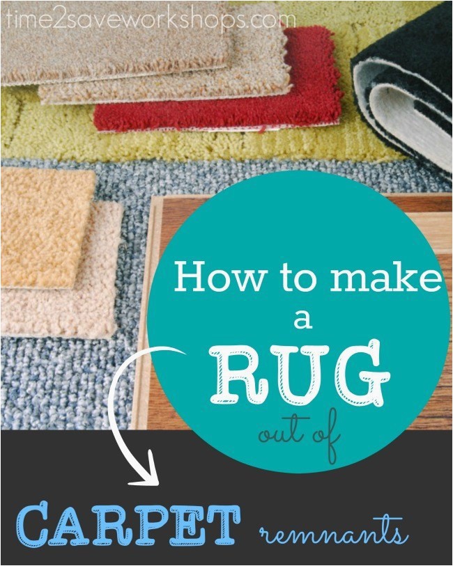 how to make a rug out of carpet remnant