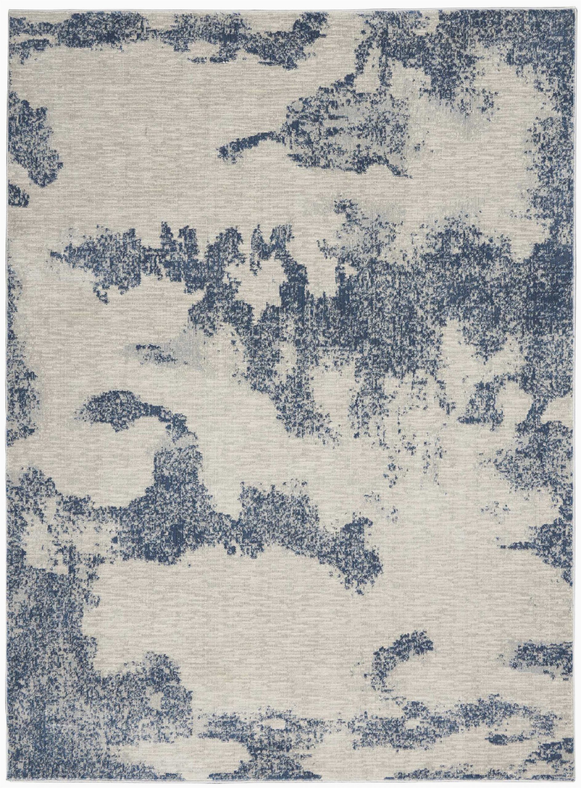schooley abstract ivorynavy blue area rug
