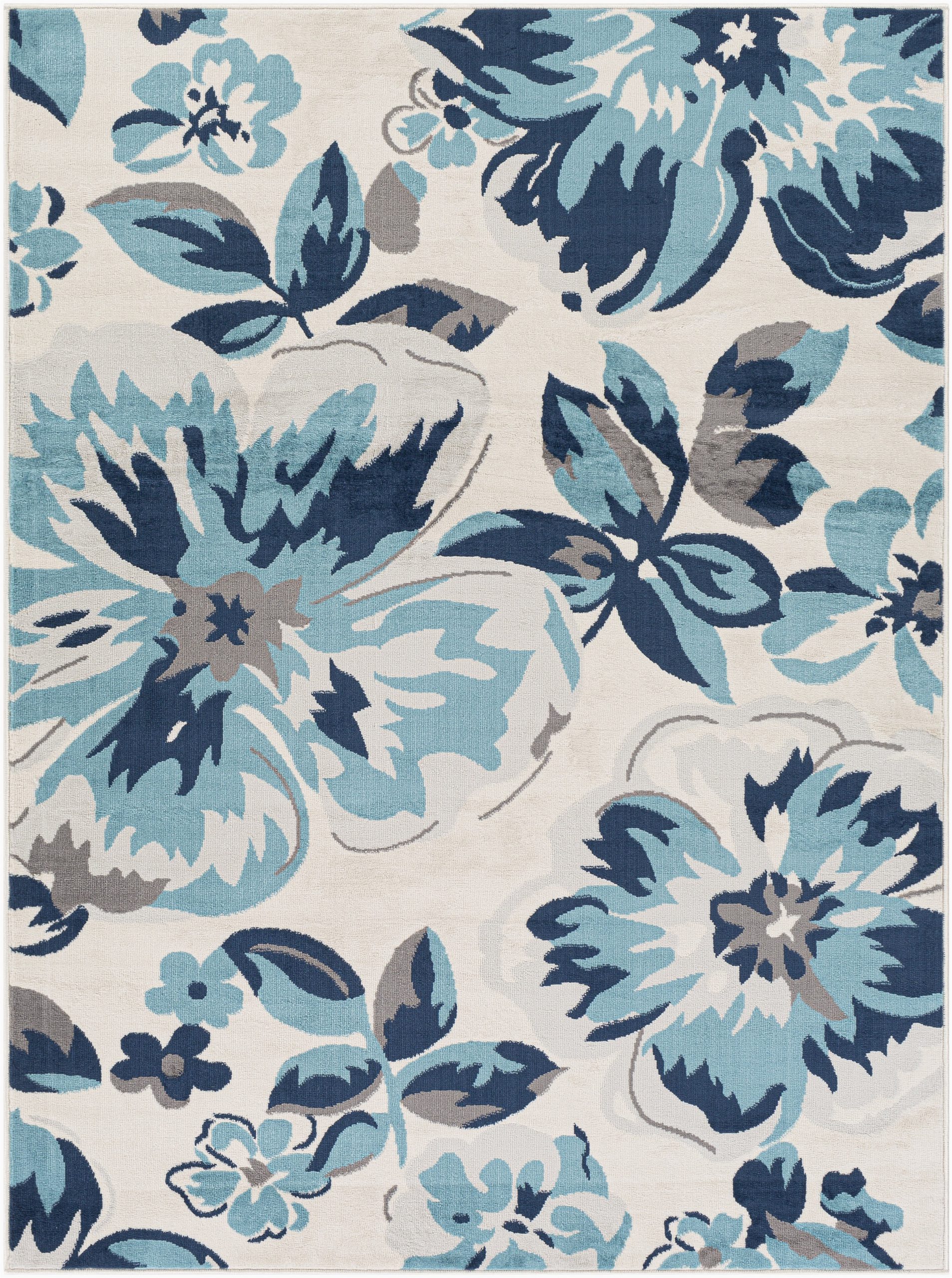 bluebelle floral navy area rug