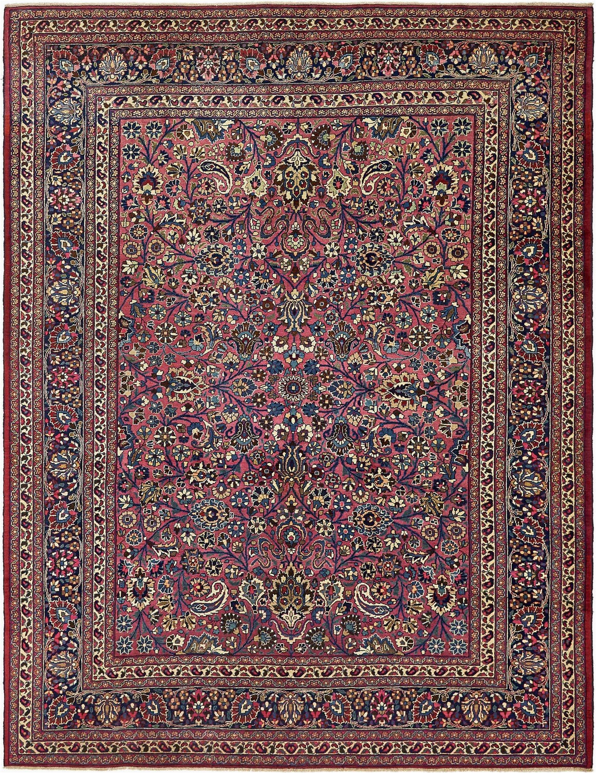 pink 8x11 mashad persian rug