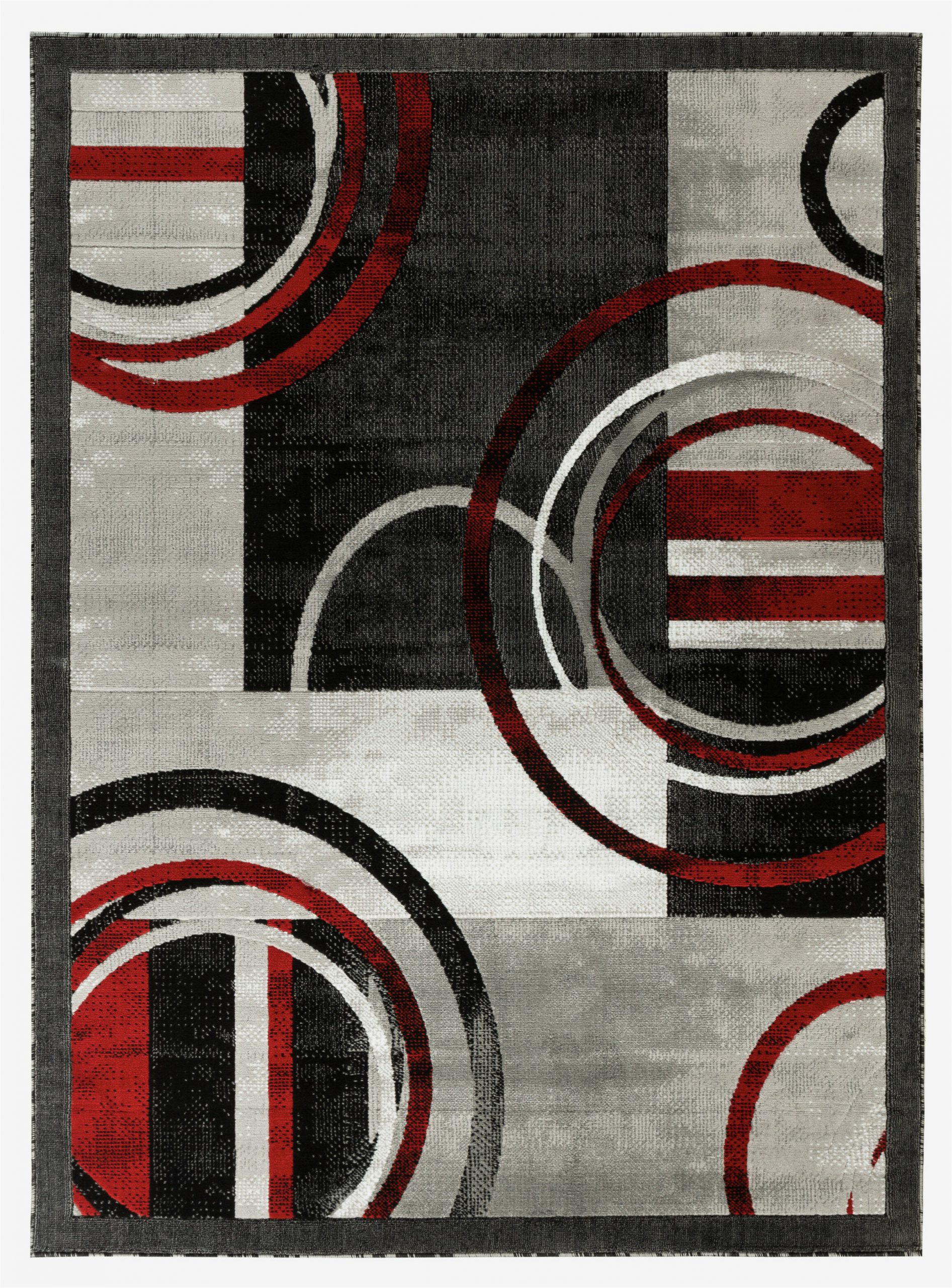 delana abstract grayredblack area rug