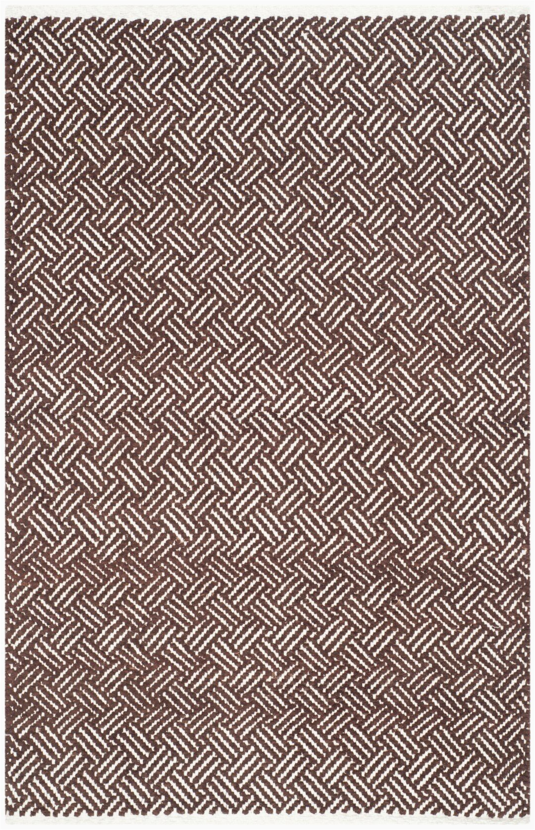 andrea hand tufted cotton brown area rug