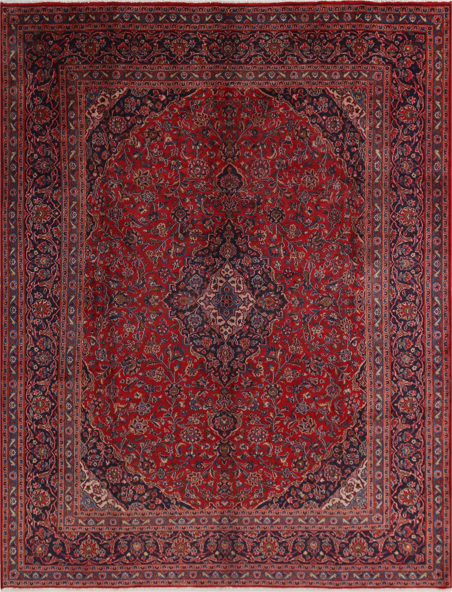 9x12 ft persian hand knotted red wool sku