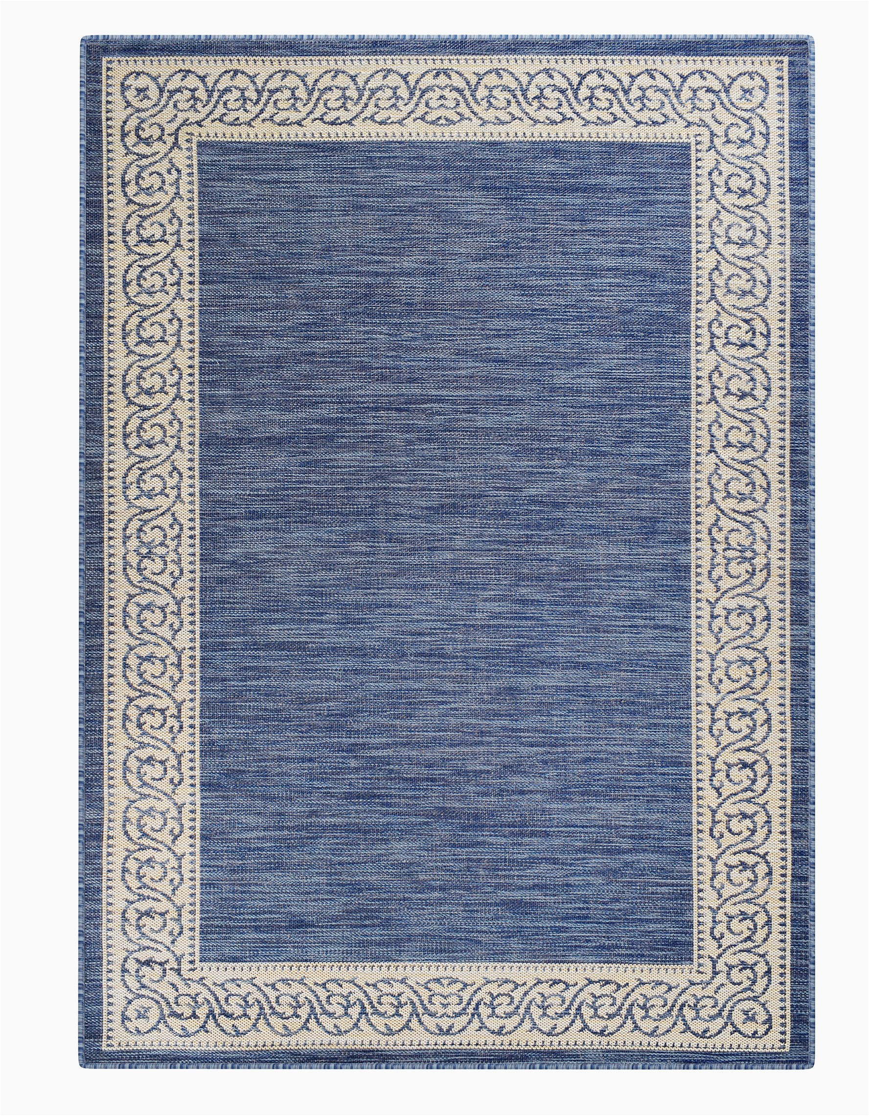 charlton home meyerwood floral shag 5 x 77 denim blue indoor outdoor area rug c