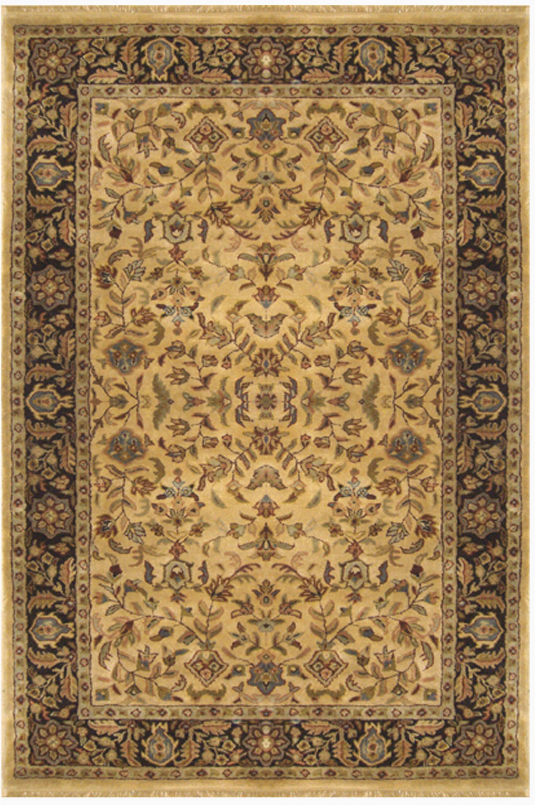 tabriz oriental handmade tufted wool beigegold area rug