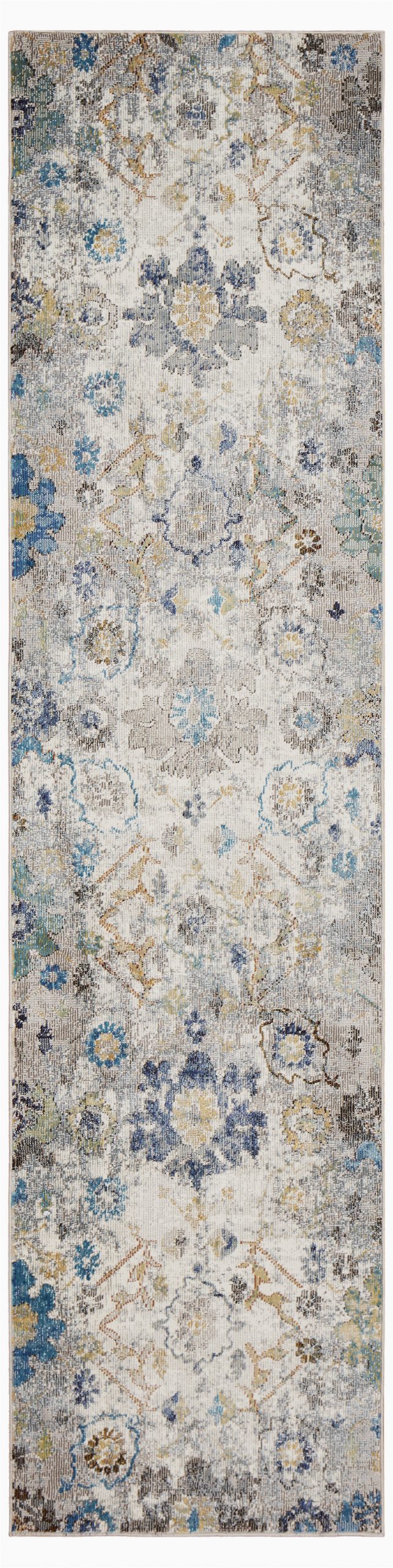 amory floral creamgrayblue area rug
