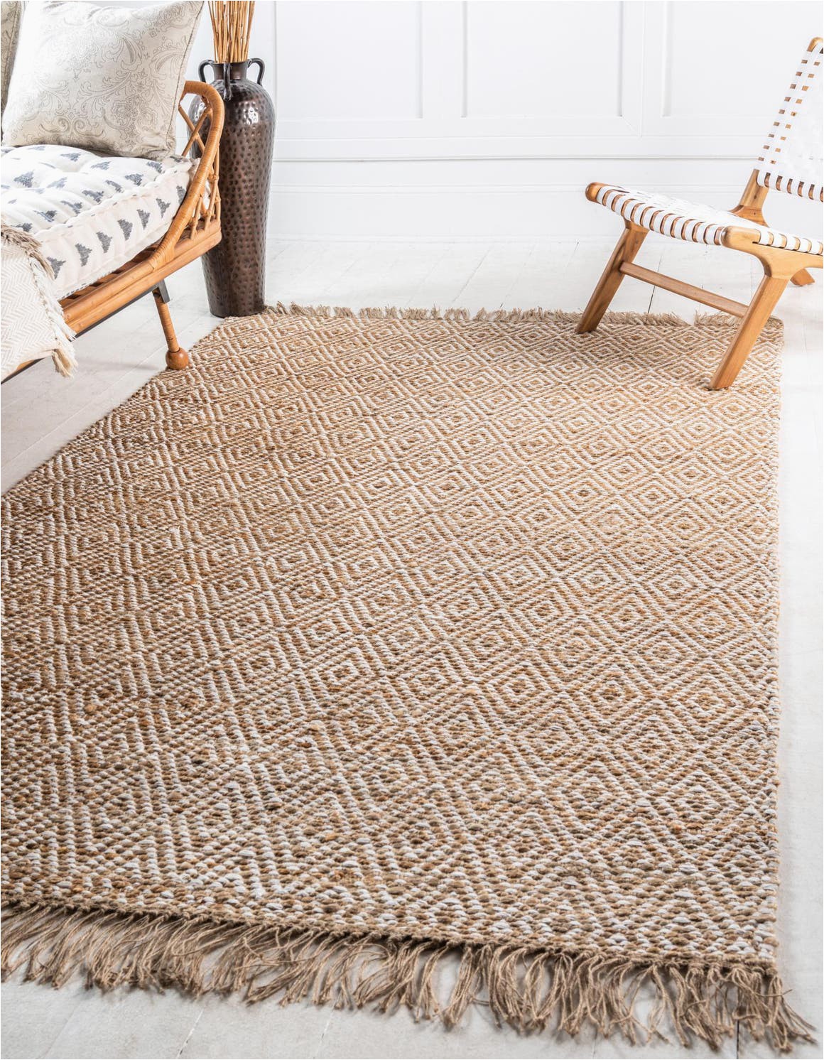 natural 5x8 braided jute area rug