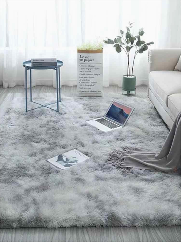 Tie dye Carpet Floor Bedroom Mat Gra nt Color Fluffy Soft Area Rugs Antiskid Living Room Coffee q50