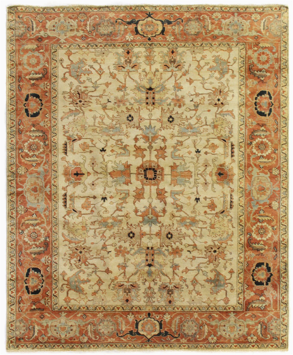 exquisite rugs serapi 9160 ivory red area rugx