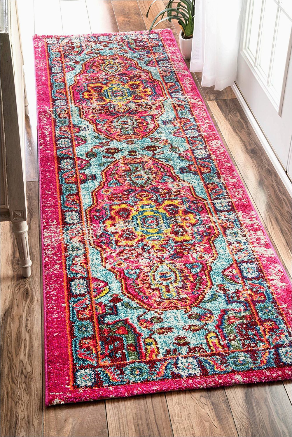 2x8 nuloom oriental vintage distressed abstract runner area rug