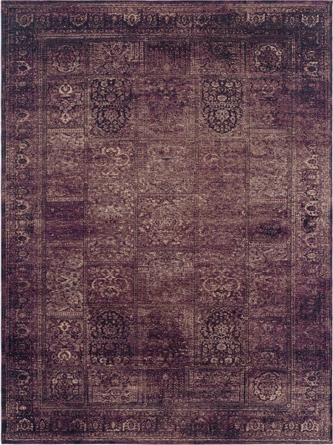 flat woven purple area rug 7 x 10