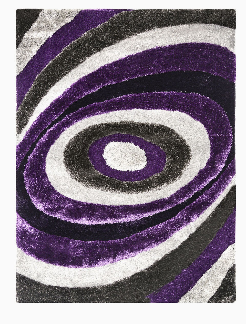 kayley shag purplewhite area rug