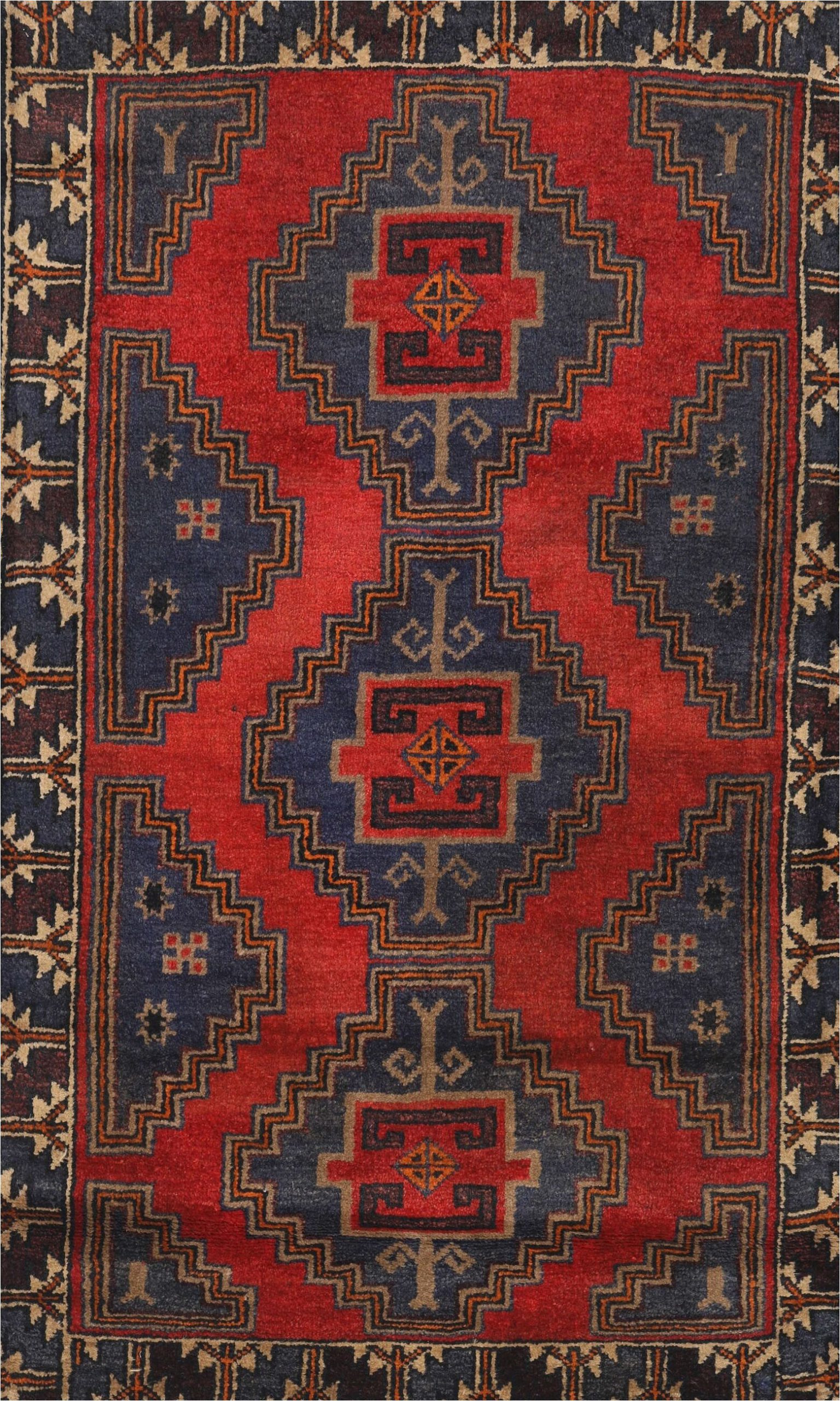 artur traditional navy bluered area rug