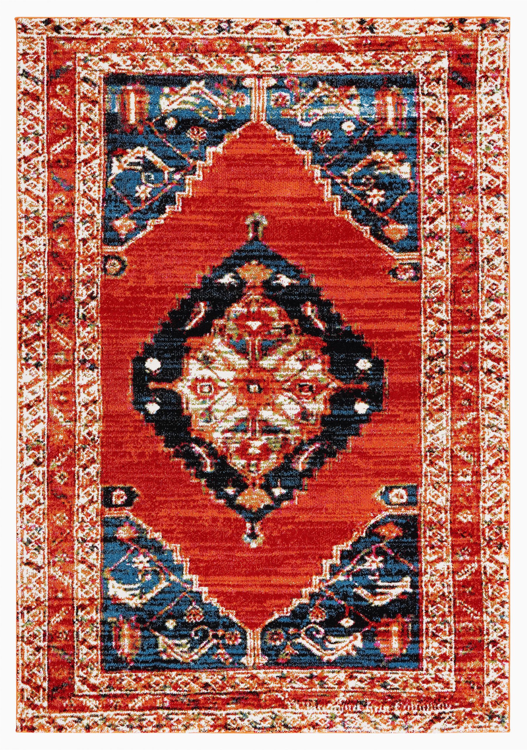 carabella oriental rednavy area rug