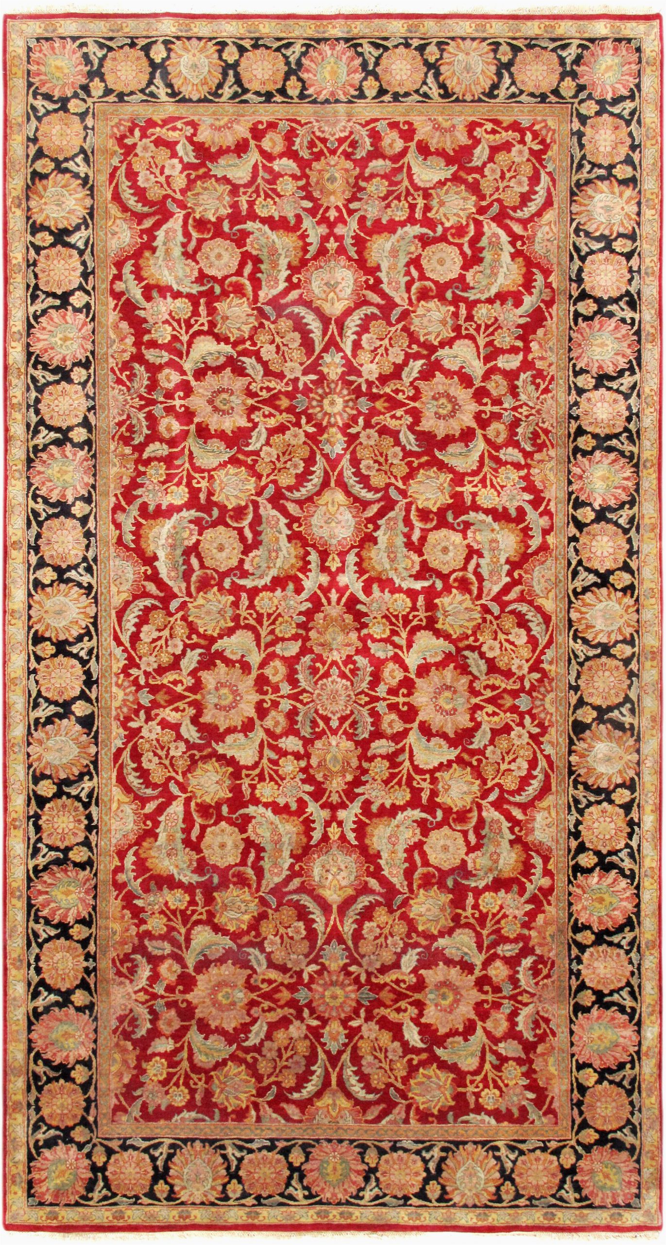 pasargad one of a kind agra hand knotted red 8 x 15 wool area rug obwh1931