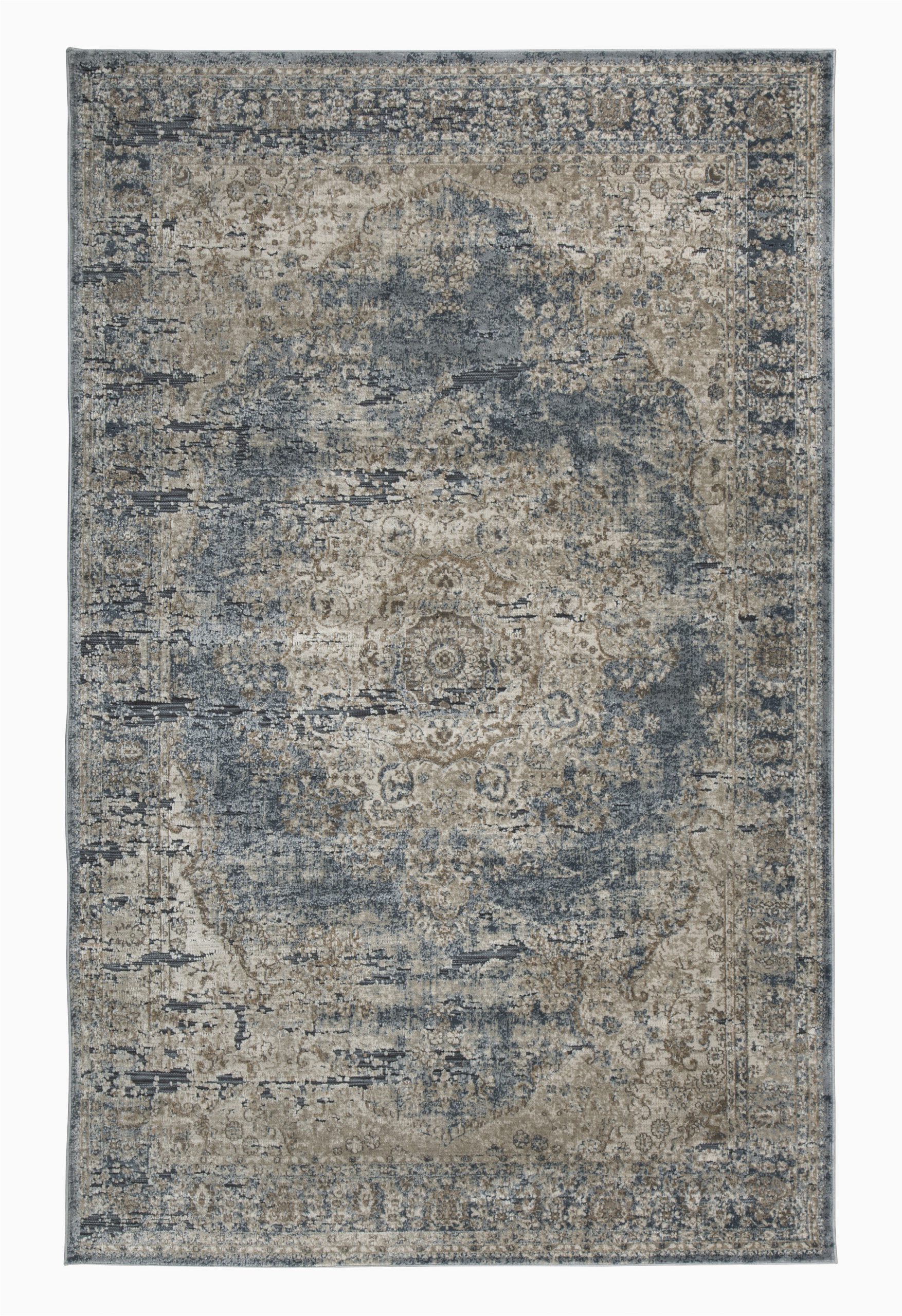 helene oriental bluetan area rug