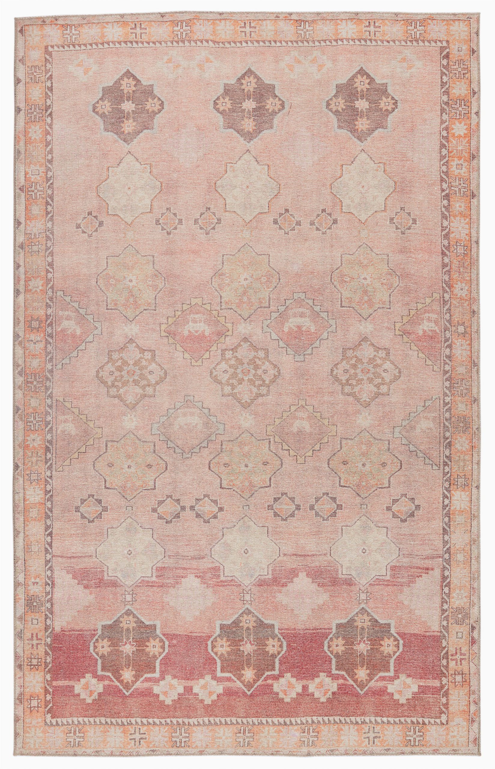 guiterrez southwestern pink area rug