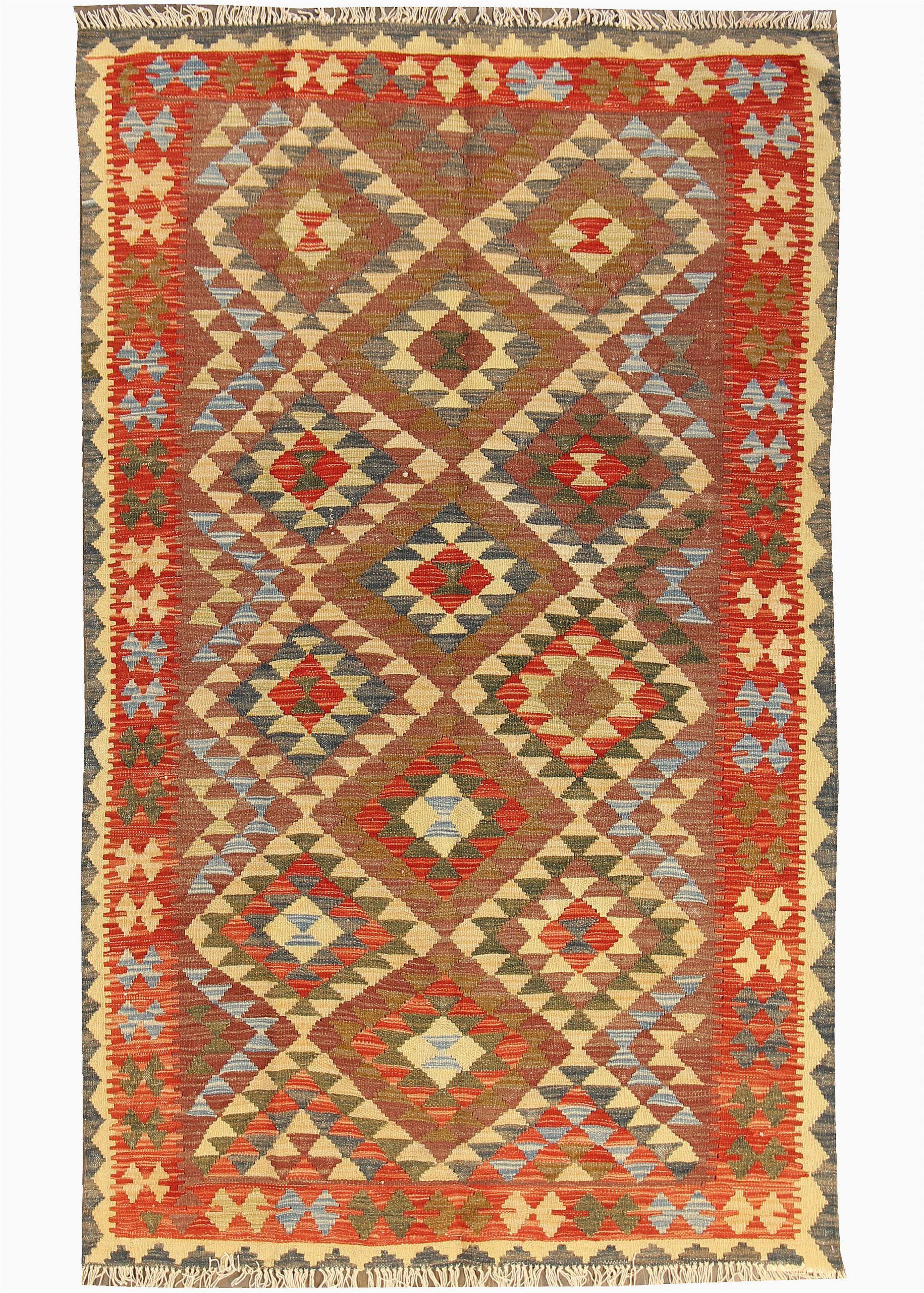 kilim hand woven wool brown area rug