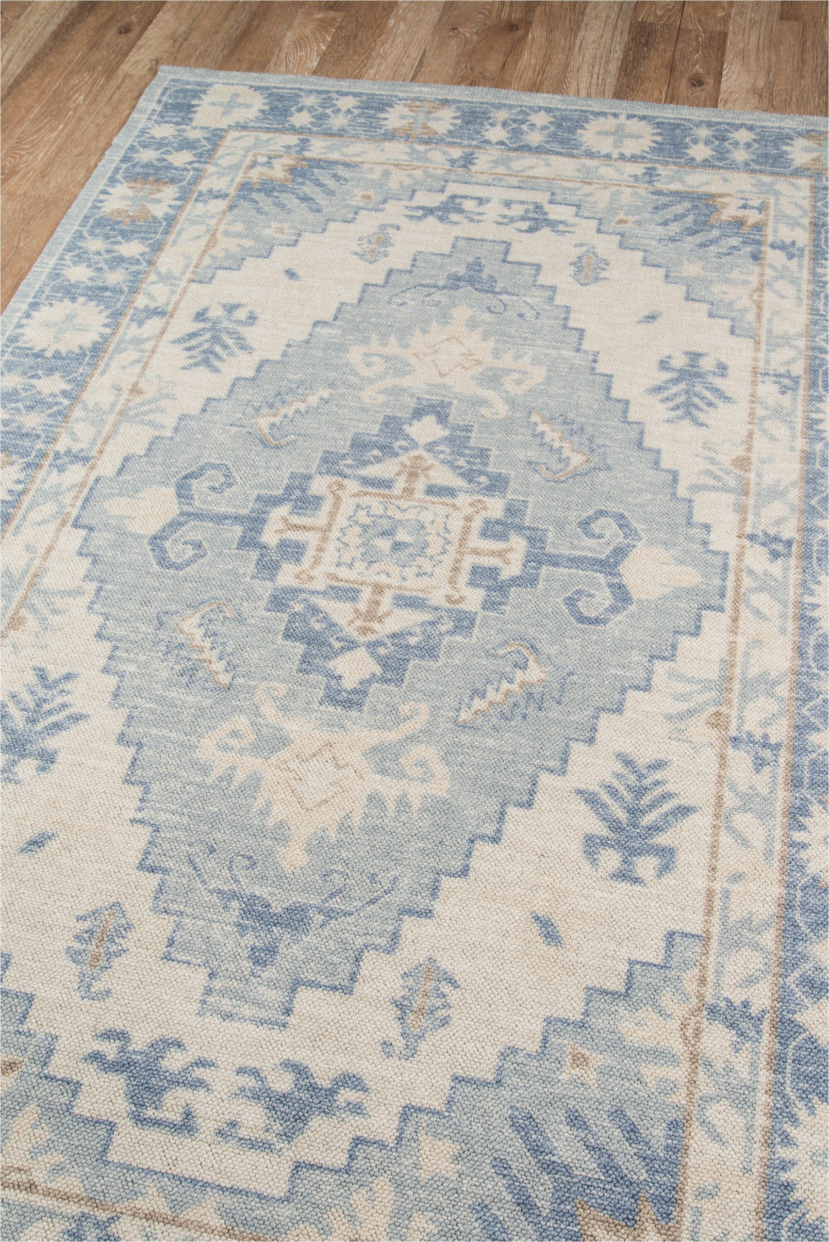 erela oriental blue area rug