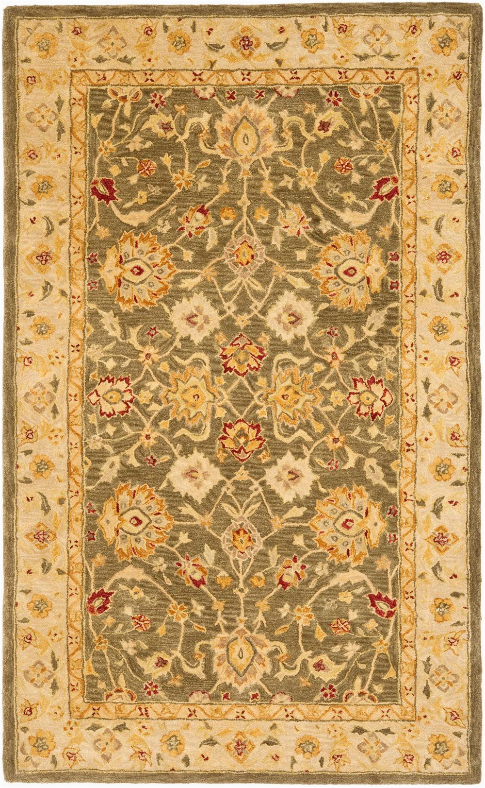 Safavieh Anatolia AN553A Green and Gold rugs