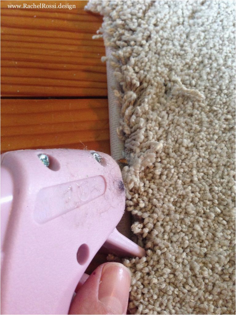 How to Hot Glue Carpet Binding 768x1024