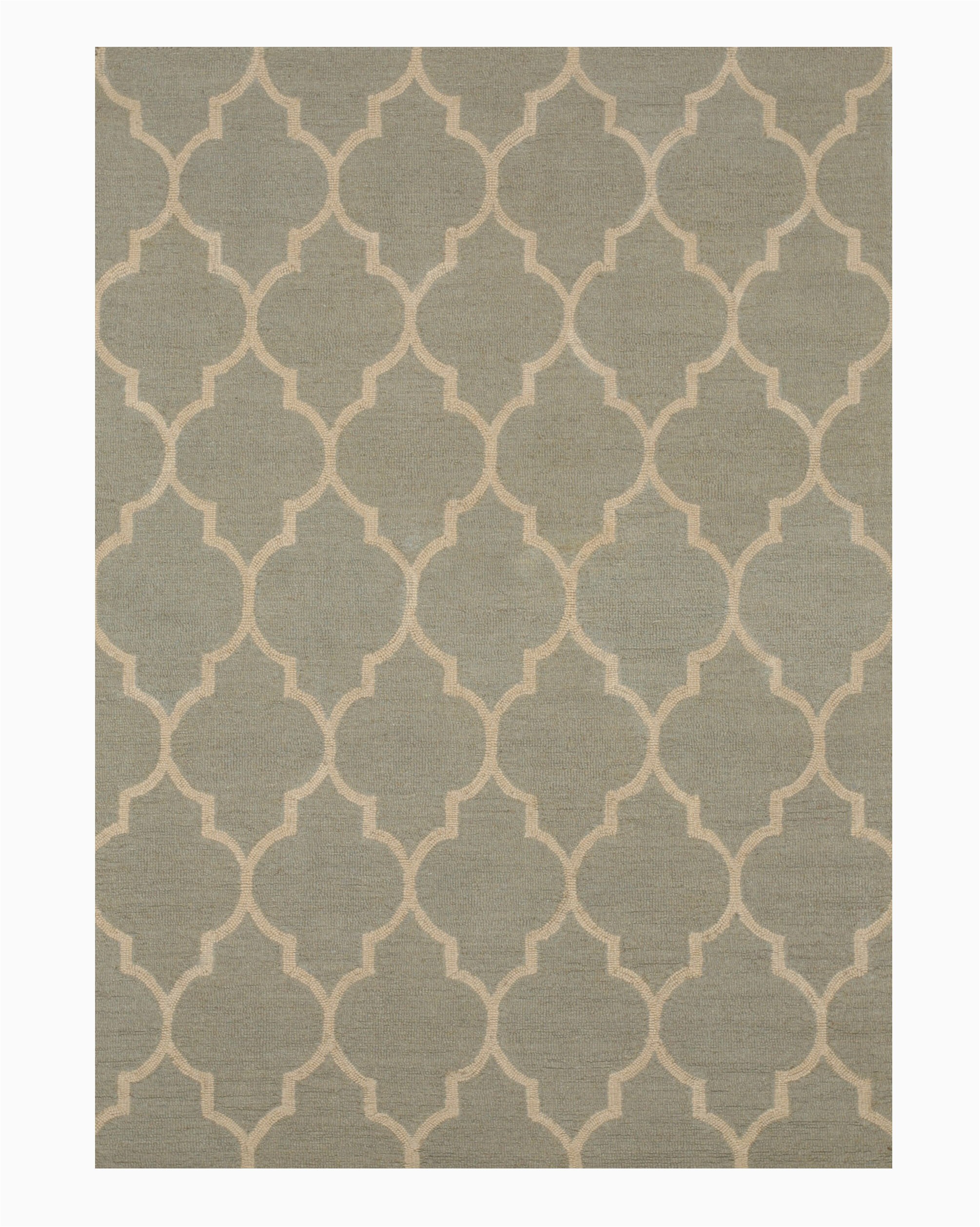 durrant wool traditional trellis hand tufted light green area rug