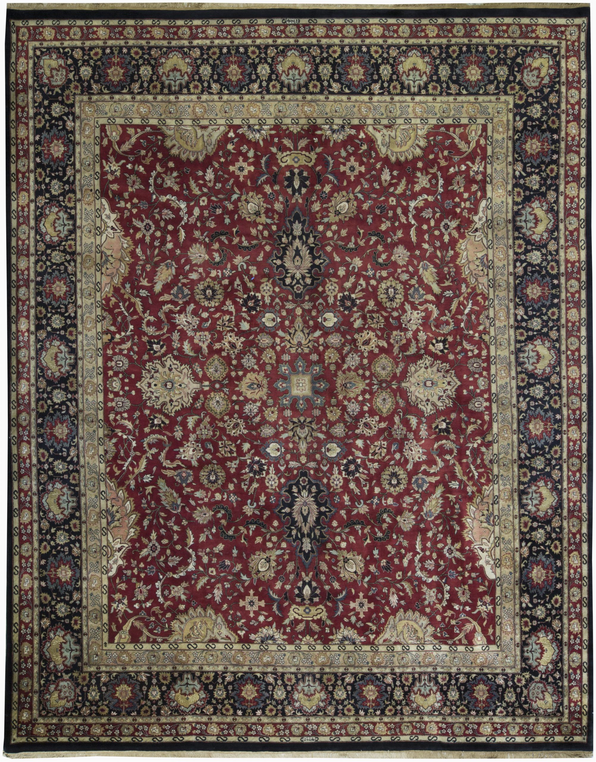bokara rug co inc one of a kind hand knotted redblackbeige 122 x 154 wool area rug abhd3003
