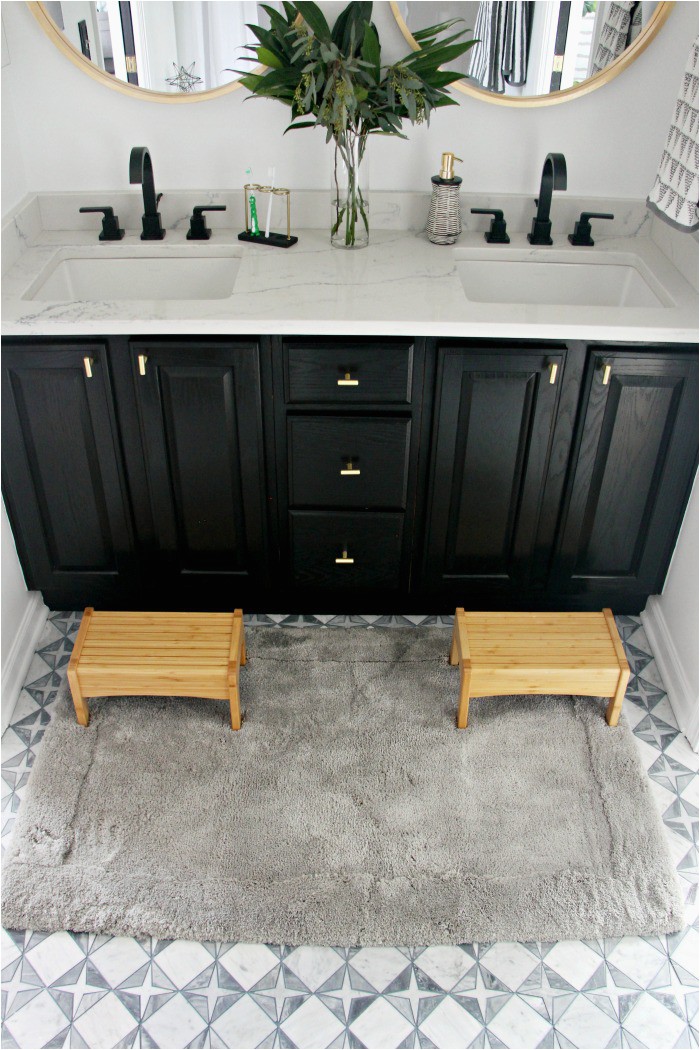 plush bath mat rug from Mohawk for neutral modern bathroom update This is our Bliss