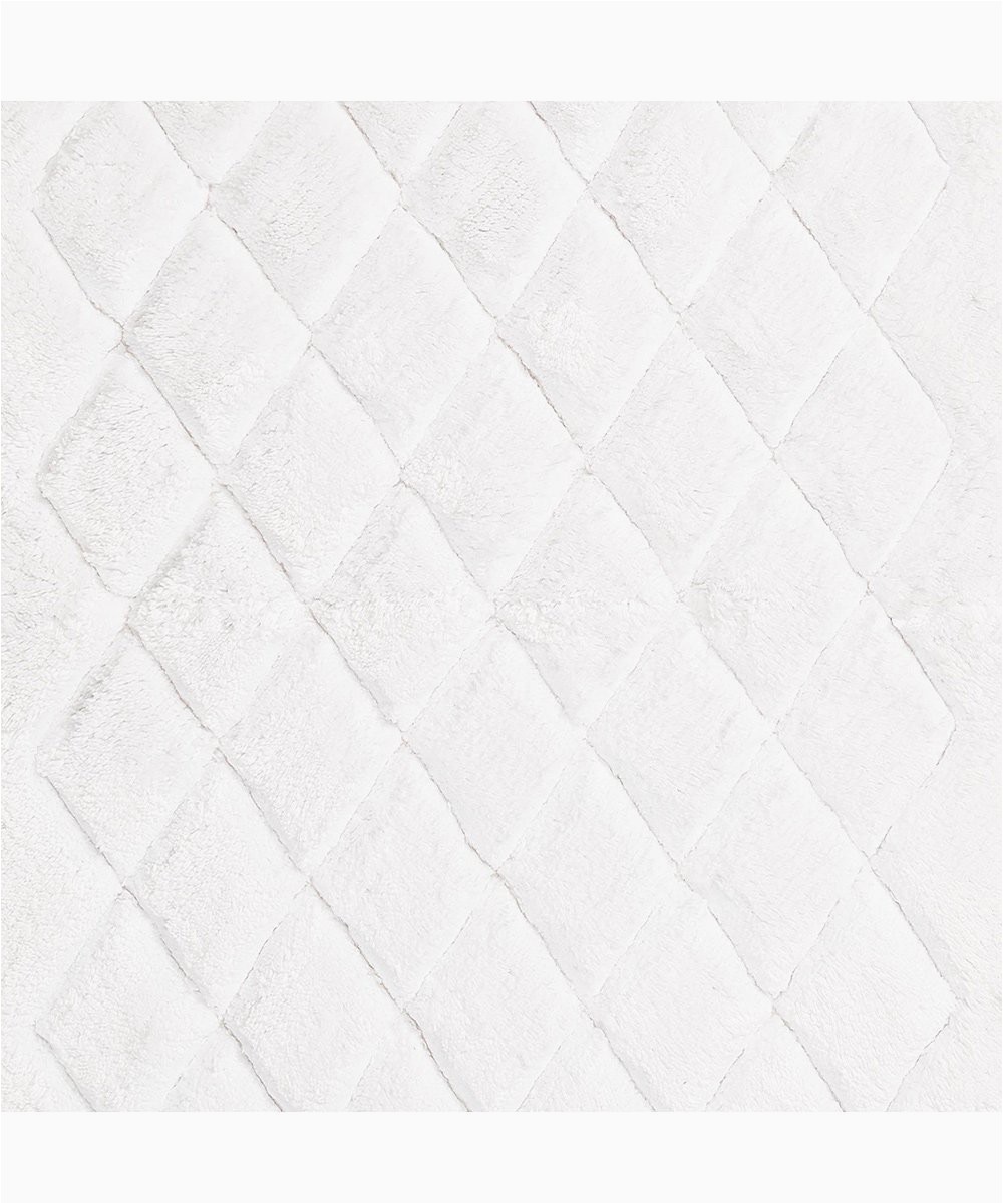 white diamond marquis bath mat set of two