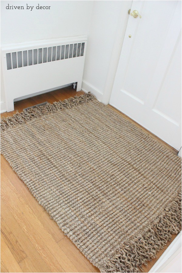 Driven by Decor DIY Resized Jute Rug