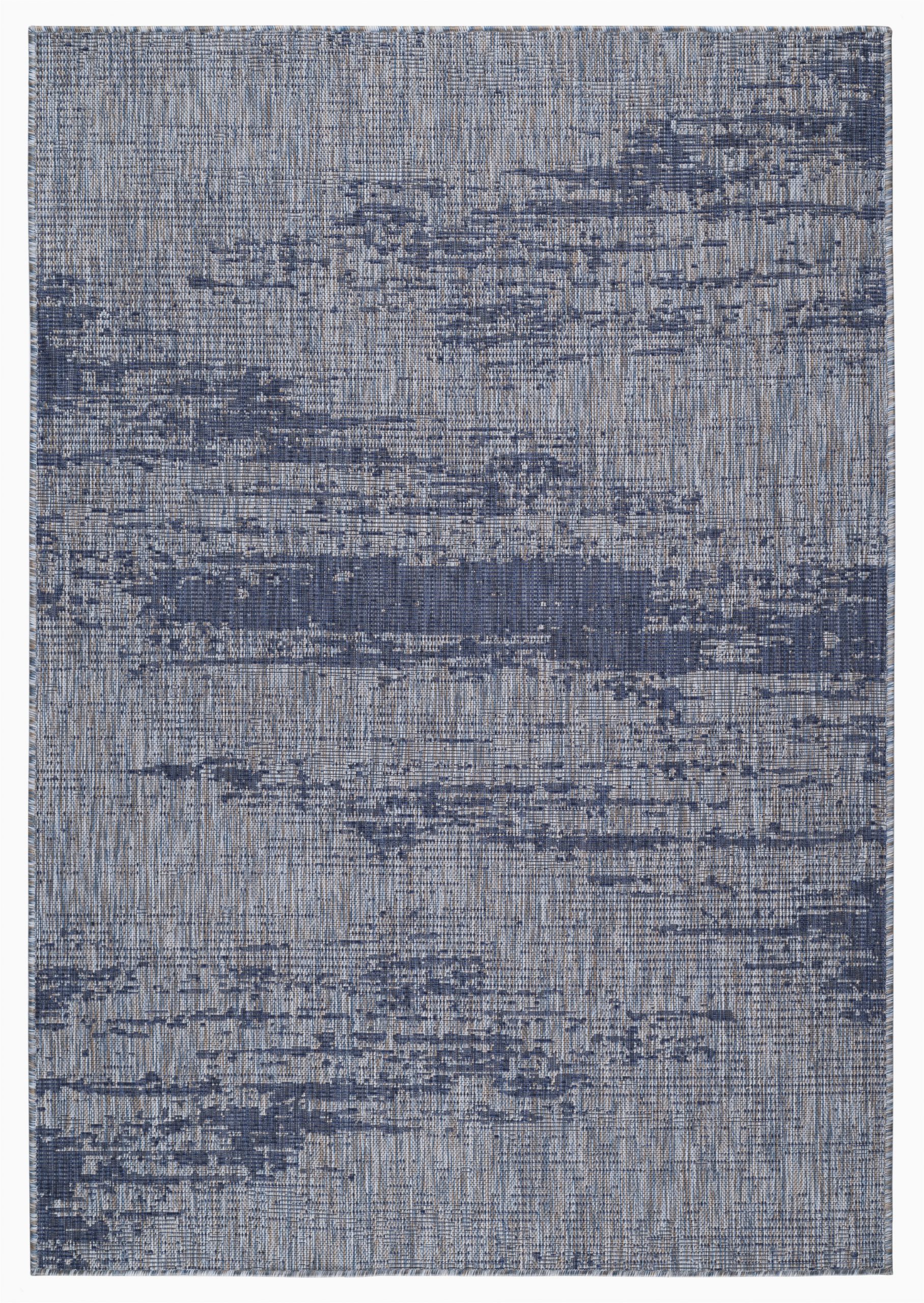 rubinstein abstract bluegray indoor outdoor area rug