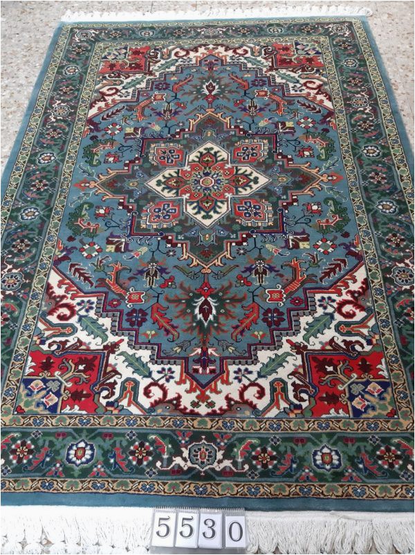 Blue persian rug 5530 600x801