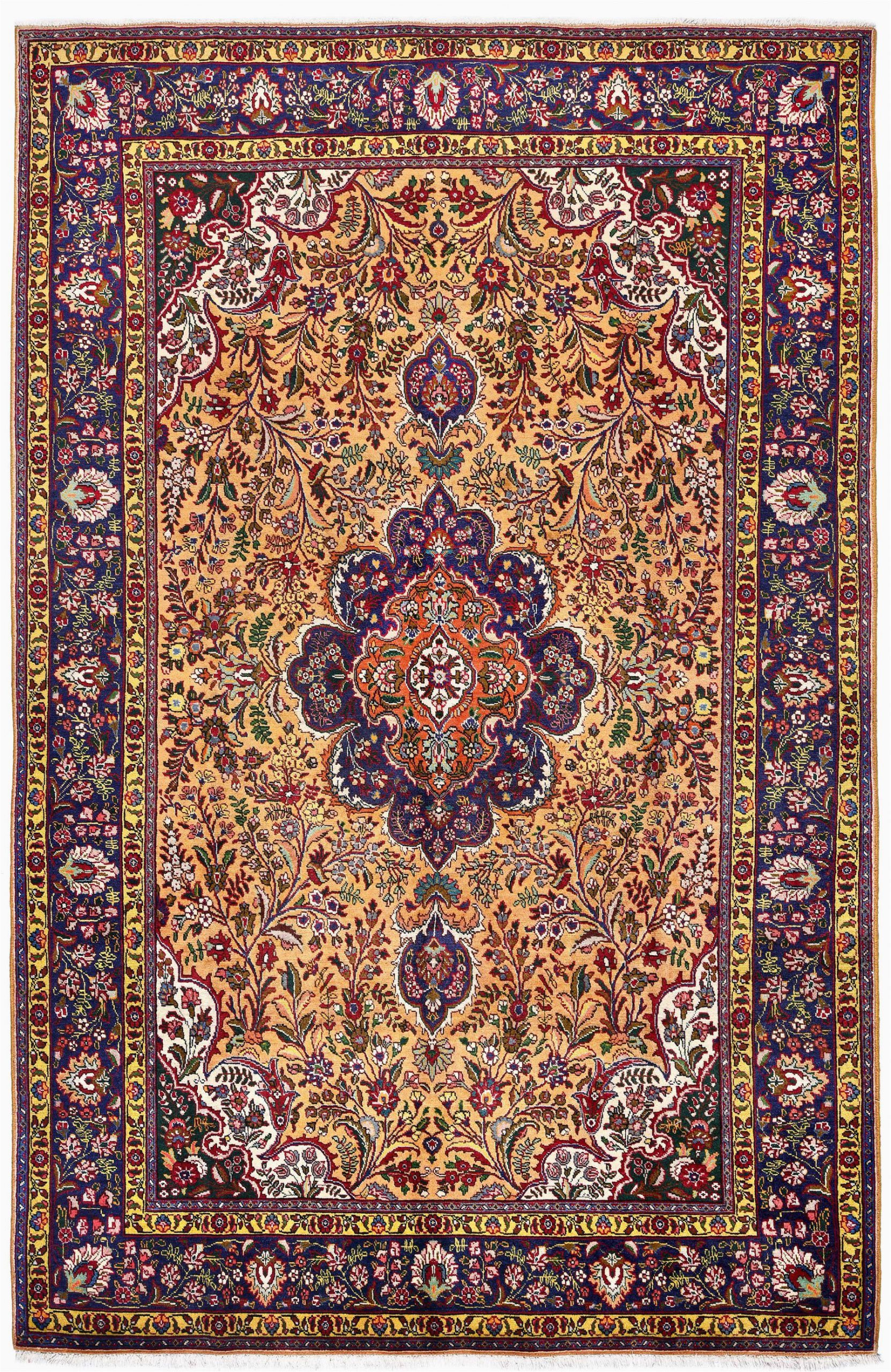 golden tabriz rug gold persian carpet for sale 2x3m dr401
