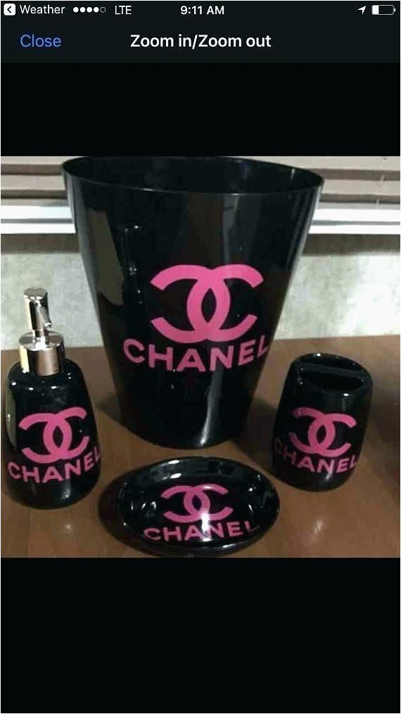 bathroom accessories inspired decor chanel set rare beautiful one of a kind unique