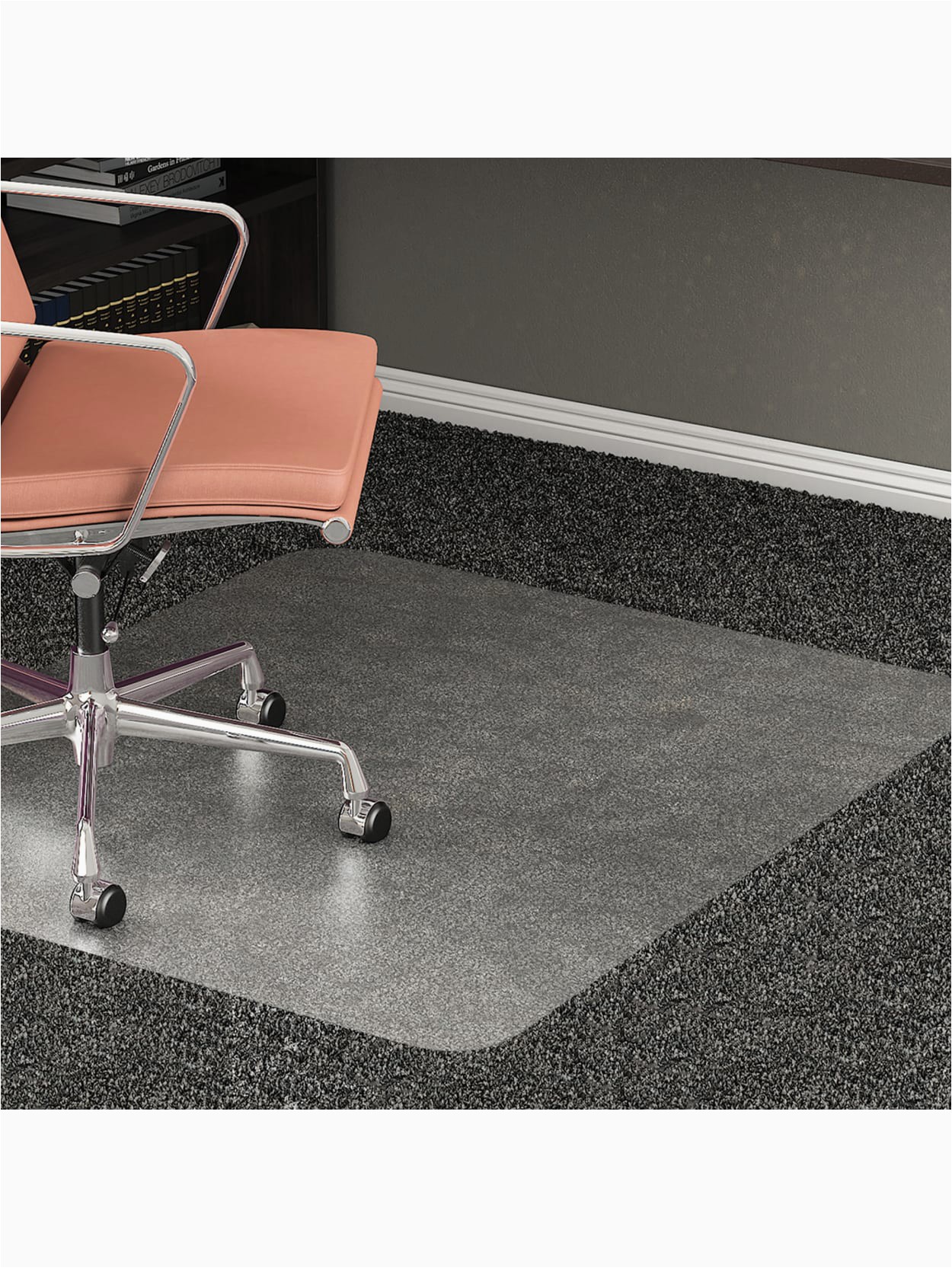 p realspace all pile studded chair mat