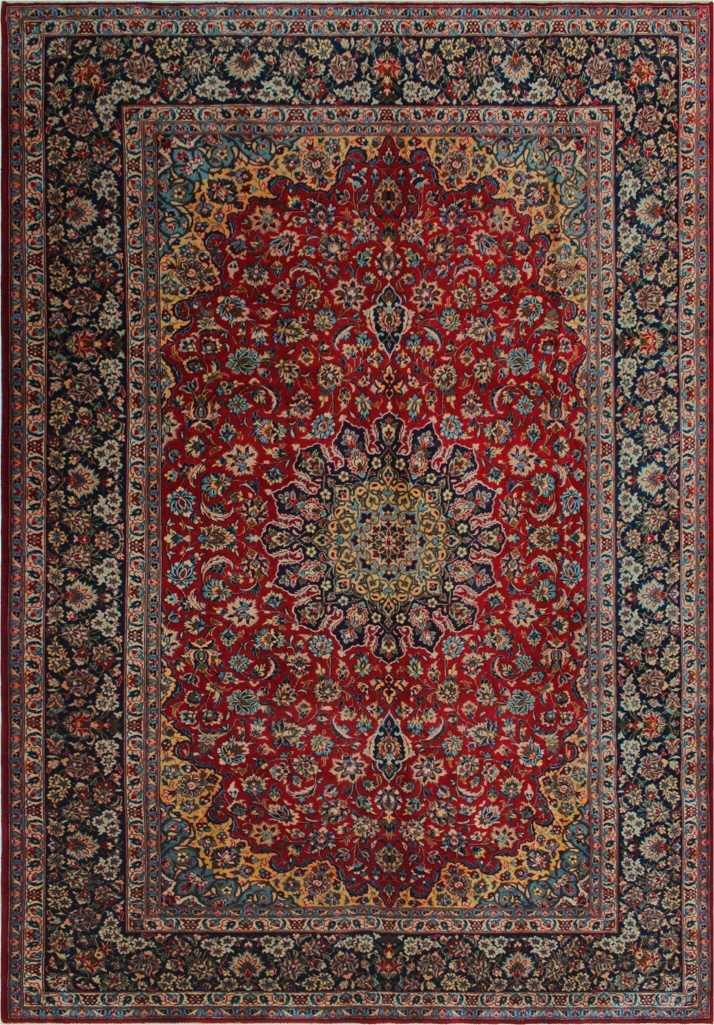 bloomsbury market one of a kind eitzen hand knotted traditional style redblue 97 x 135 wool area rug w