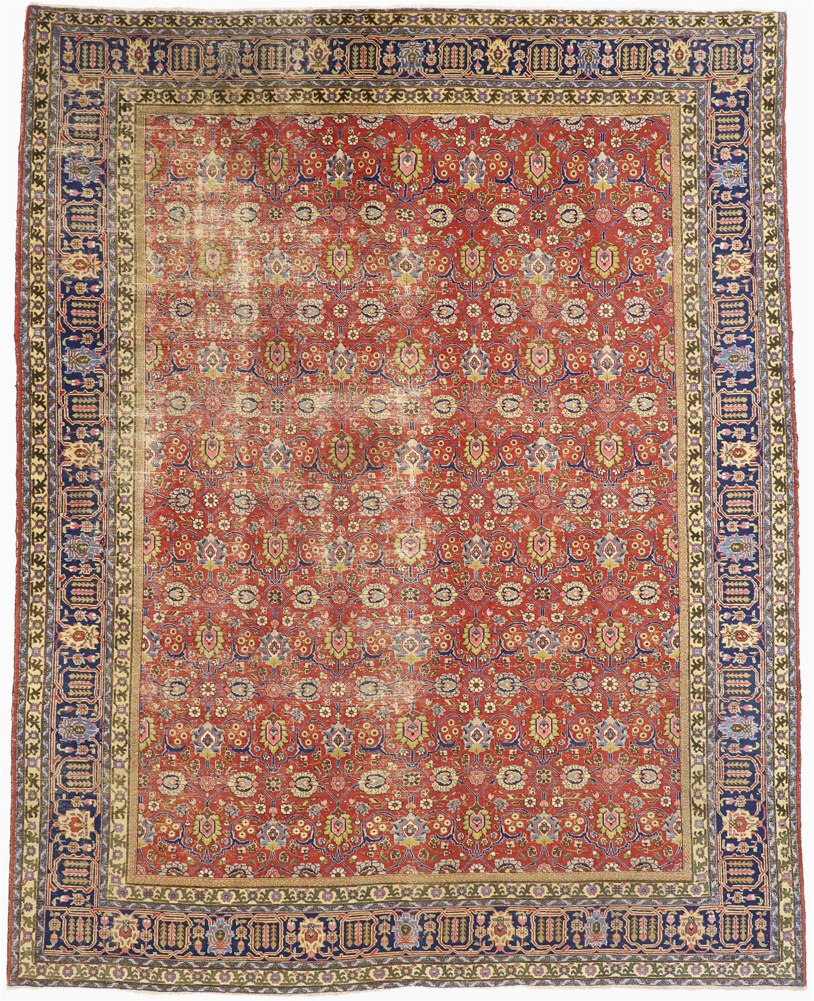 12 x 15 antique tabriz rug