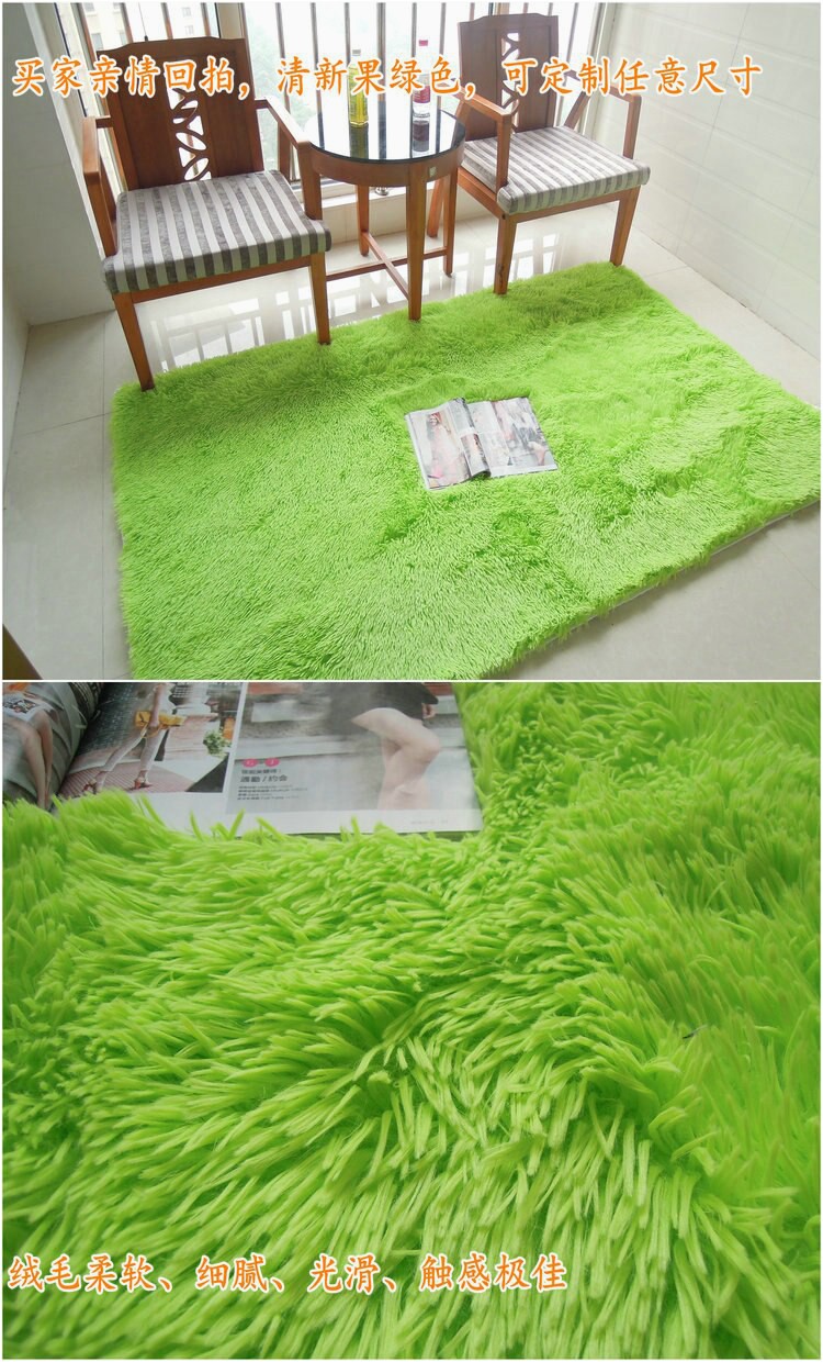 Light Green Army Green 160x230cm Anti slip Soft Fluffy Shaggy Home Area Rug Dining room Carpet