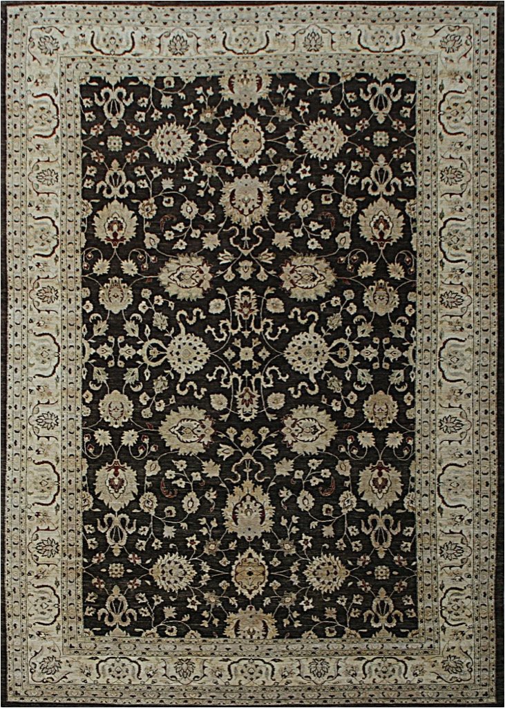 13x20 hand knotted oushak carpet traditional brown fine wool area rug d