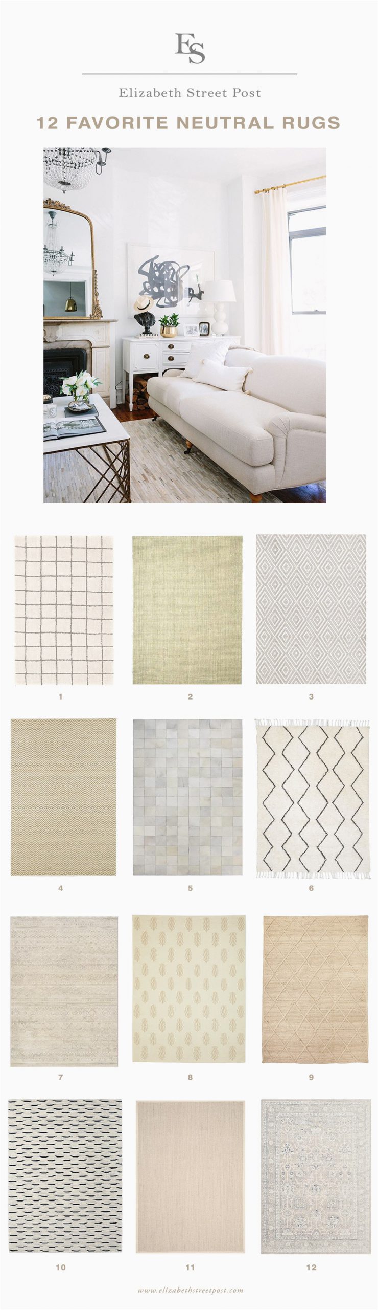 my 12 favorite neutral rugs