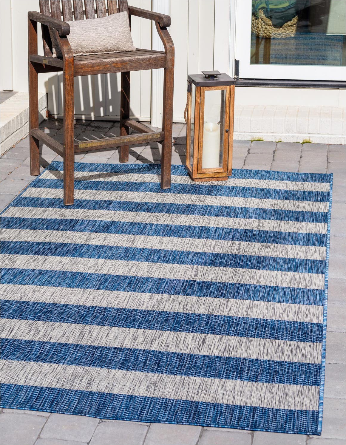 blue 9x12 outdoor striped area rug