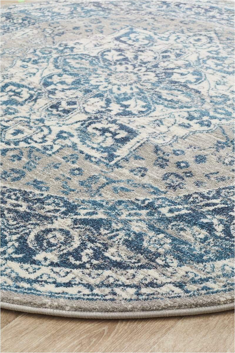 laurent blue grey round traditional medallion rug side 1024x