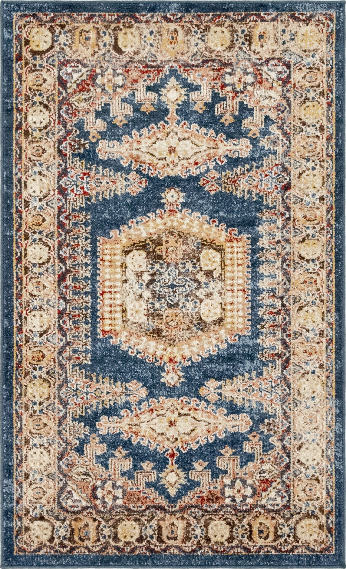 nathanson oriental power loom multicolor area rug
