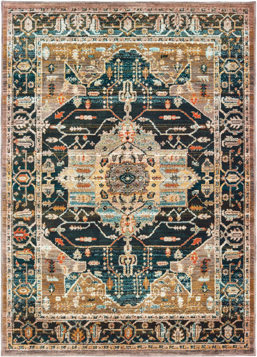 oriental weavers sedona 9592b blue gold area rugx